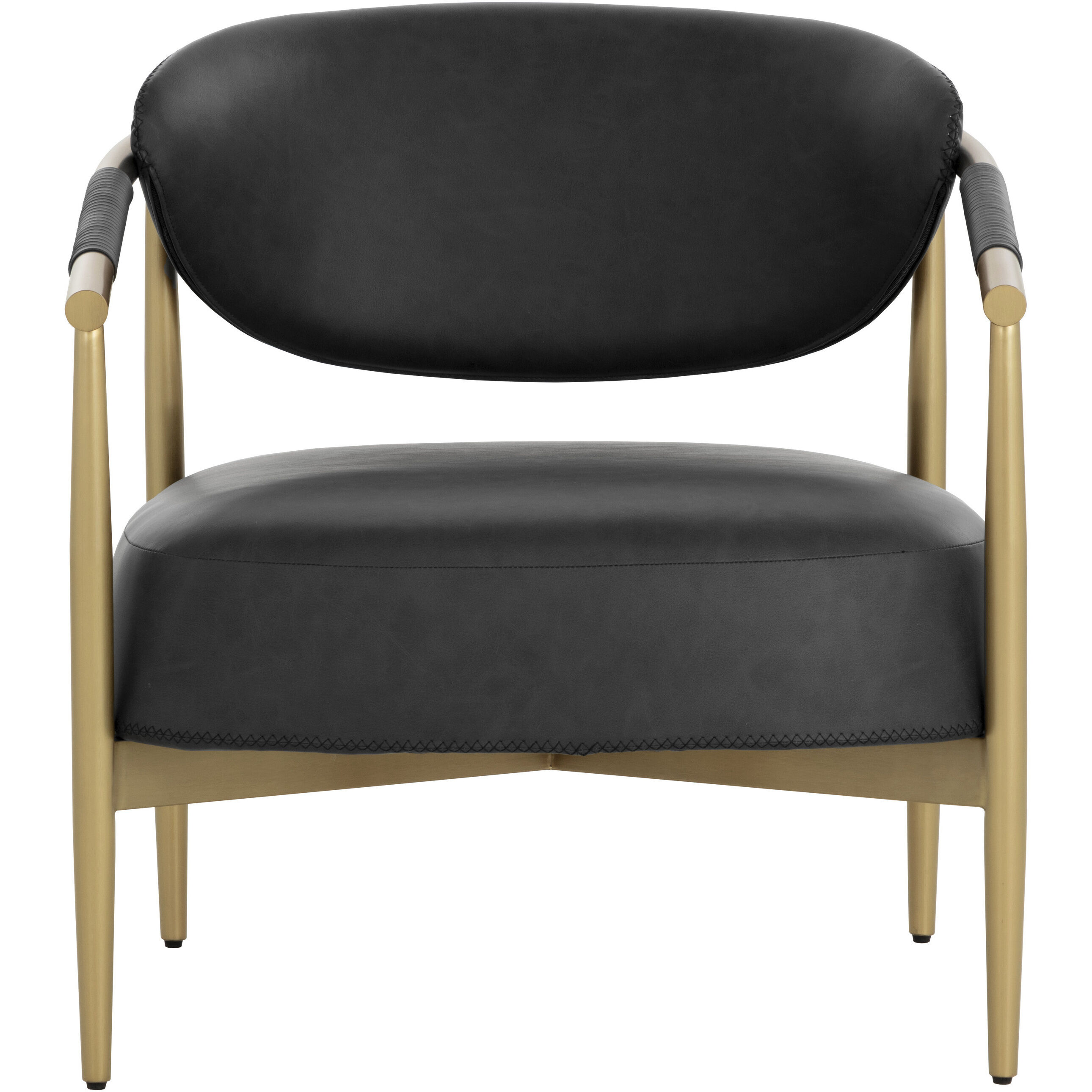 Heloise Bravo Black Lounge Chair in Cantina Black
